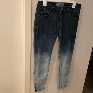 Jolt ombré bleached jeans low rise size 5